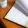 Kokonote - Bloc Note A4 Semainier Akalia | Weekly Planner, Sous-Main Bureau, Planificateur Hebdomadaire | Papeterie de Bureau