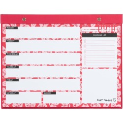 Kokonote - Bloc Note A4 Semainier CRVSH | Weekly Planner, Sous-Main Bureau, Planificateur Hebdomadaire | Papeterie de Bureau