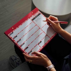 Kokonote - Bloc Note A4 Semainier CRVSH | Weekly Planner, Sous-Main Bureau, Planificateur Hebdomadaire | Papeterie de Bureau