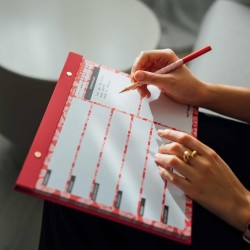 Kokonote - Bloc Note A4 Semainier CRVSH | Weekly Planner, Sous-Main Bureau, Planificateur Hebdomadaire | Papeterie de Bureau