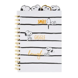 Grupo Erik - Carnet de Notes A5 Snoopy avec Intercalaires, 160 Pages | Notebook, Bullet Journal, Carnet Spirale