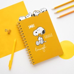 Grupo Erik - Carnet de Notes A5 Snoopy avec Intercalaires, 160 Pages | Notebook, Bullet Journal, Carnet Spirale