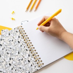 Grupo Erik - Carnet de Notes A5 Snoopy avec Intercalaires, 160 Pages | Notebook, Bullet Journal, Carnet Spirale