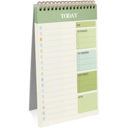 OFFCUP Bloc de Planification Hebdomadaire, 1pc A5 To-Do List de Taches 52 Feuilles (104 Pages), Blocs Note Agenda Quotidien Non 
