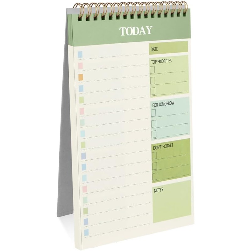 OFFCUP Bloc de Planification Hebdomadaire, 1pc A5 To-Do List de Taches 52 Feuilles (104 Pages), Blocs Note Agenda Quotidien Non 