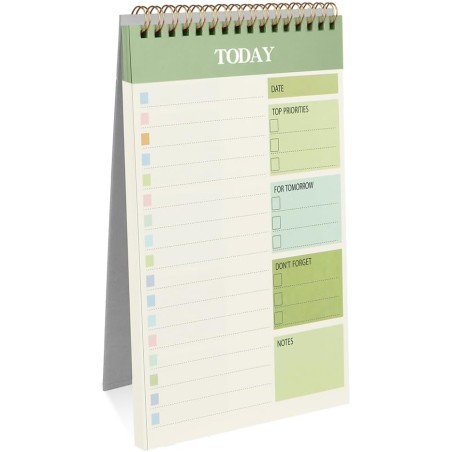 OFFCUP Bloc de Planification Hebdomadaire, 1pc A5 To-Do List de Taches 52 Feuilles (104 Pages), Blocs Note Agenda Quotidien Non 