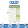 OFFCUP Bloc de Planification Hebdomadaire, 1pc A5 To-Do List de Taches 52 Feuilles (104 Pages), Blocs Note Agenda Quotidien Non 