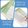 OFFCUP Bloc de Planification Hebdomadaire, 1pc A5 To-Do List de Taches 52 Feuilles (104 Pages), Blocs Note Agenda Quotidien Non 