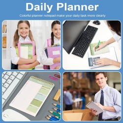OFFCUP Bloc de Planification Hebdomadaire, 1pc A5 To-Do List de Taches 52 Feuilles (104 Pages), Blocs Note Agenda Quotidien Non 