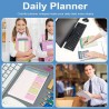 OFFCUP Bloc de Planification Hebdomadaire, 1pc A5 To-Do List de Taches 52 Feuilles (104 Pages), Blocs Note Agenda Quotidien Non 