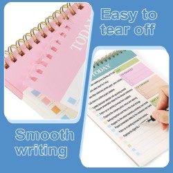 OFFCUP Bloc de Planification Hebdomadaire, 2pcs A5 To-Do List de Taches 52 Feuilles (104 Pages), Blocs Note Agenda Quotidien Non