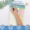 OFFCUP Bloc de Planification Hebdomadaire, 2pcs A5 To-Do List de Taches 52 Feuilles (104 Pages), Blocs Note Agenda Quotidien Non