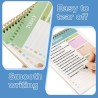 OFFCUP Bloc de Planification Hebdomadaire, 2pcs A5 To-Do List de Taches 52 Feuilles (104 Pages), Blocs Note Agenda Quotidien Non