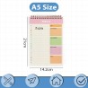OFFCUP Bloc de Planification Hebdomadaire, 1pc A5 To-Do List de Taches 52 Feuilles (104 Pages), Blocs Note Agenda Quotidien Non 