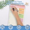 OFFCUP Bloc de Planification Hebdomadaire, 1pc A5 To-Do List de Taches 52 Feuilles (104 Pages), Blocs Note Agenda Quotidien Non 