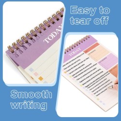 OFFCUP Bloc de Planification Hebdomadaire, 1pc A5 To-Do List de Taches 52 Feuilles (104 Pages), Blocs Note Agenda Quotidien Non 