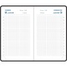 Exacompta - 15416E - Agenda de poche Journal 15 quadrillé Plastique - Fermeture par élastique - 9 x 14,6 cm - Janvier à décembre