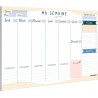 Planning Semaine - Planificateur A4, Agenda Planner Semainier - Weekly Planner, Agenda To Do List Bloc Note Francais - Planning 
