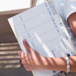 Planning Semaine - Planificateur A4, Agenda Planner Semainier - Weekly Planner, Agenda To Do List Bloc Note Francais - Planning 