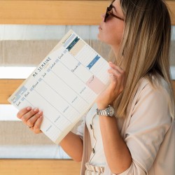 Planning Semaine - Planificateur A4, Agenda Planner Semainier - Weekly Planner, Agenda To Do List Bloc Note Francais - Planning 