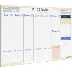 Planificador Semanal A4, para Escritorio - Regalo Original Mi Semana Más Organizada. Agendas, Planificadores y Calendarios Seman