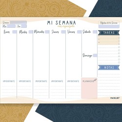 Planificador Semanal A4, para Escritorio - Regalo Original Mi Semana Más Organizada. Agendas, Planificadores y Calendarios Seman