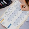 Organizador A4 - Agenda Planificador Mensual Calendario Perpetuo 2023/24/25-25 Hojas.