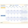 Organizador A4 - Agenda Planificador Mensual Calendario Perpetuo 2023/24/25-25 Hojas.