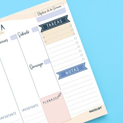 Planificador Semanal + Planificador Mensual - Pack de 2 planners A4, Planning de Escritorio. Agendas, Planificadores y Calendari