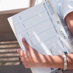 Wochenplaner Block A4 ohne Festes Datum. Terminplaner, Familienplaner mit Wochenziel, To-Do-Liste, TOP 3, Notizen, Pläne, Wichti