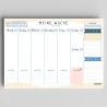 Wochenplaner Block A4 ohne Festes Datum. Terminplaner, Familienplaner mit Wochenziel, To-Do-Liste, TOP 3, Notizen, Pläne, Wichti