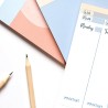 Weekly Planner Pad A4 - Stylish Undated Weekly Organiser, 52 Pages for Home, Study, Work & Family Plans - Beautiful Timetable Pl
