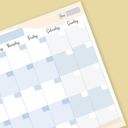 Monthly Planner Pad A4 for Home, Study, Work & Family Plans - Efficient Planner: Organize Your Schedule, Set Goals and Boost Pro