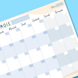 Planning Mensuel A4 - Planner and To Do List Bloc Note - Agenda Hebdomadaire au Design Exclusif