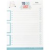 To do list bloc note. Pense bête mémo pour lister les tâches à faire. Bloc-notes format A5. Carnet 50 feuilles détachables avec 
