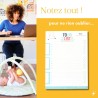 To do list bloc note. Pense bête mémo pour lister les tâches à faire. Bloc-notes format A5. Carnet 50 feuilles détachables avec 