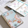 Agenda Calendrier 2026 – Semainier & Mensuel Relié 15,8×21,7 cm, Design Floral, Organisateur avec Onglets, Notes et Autocollants
