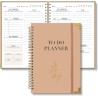 Agenda Journalier Non Daté, To Do List Bloc Note, Daily Planner, Bloc Spirale de 60 Pages (120 Feuillets), Format A5, Planificat