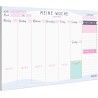 Wochenplaner + Monatsplaner Block A4 ohne Festes Datum. Terminplaner, Familienplaner mit Monatsziel, To-Do-Liste, Notizen, Wicht