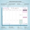 Wochenplaner + Monatsplaner Block A4 ohne Festes Datum. Terminplaner, Familienplaner mit Monatsziel, To-Do-Liste, Notizen, Wicht
