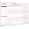 Wochenplaner + Monatsplaner Block A4 ohne Festes Datum. Terminplaner, Familienplaner mit Monatsziel, To-Do-Liste, Notizen, Wicht