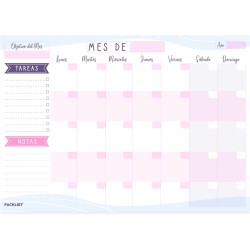 Planificador Mensual, Organizador Mensual A4 - Agenda Mensual Calendario Perpetuo 2023/24/25 - Monthly Planner, Planner Mensual 