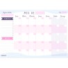 Planificador Mensual, Organizador Mensual A4 - Agenda Mensual Calendario Perpetuo 2023/24/25 - Monthly Planner, Planner Mensual 