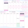 Planificador Semanal + Planificador Mensual - Pack de 2 planners Organizador Semanal + Mensual A4, Planning de Escritorio. Agend