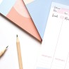 Planner Settimanale Scrivania - Planning Settimanale da Tavolo A4 - Agenda Settimanale, 52 Flogi - Weekly Planner - Agenda Appun