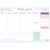 Wochenplaner Block A4 ohne Festes Datum. Terminplaner, Familienplaner mit Wochenziel, To-Do-Liste, TOP 3, Notizen, Pläne, Wichti
