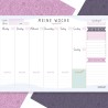 Wochenplaner Block A4 ohne Festes Datum. Terminplaner, Familienplaner mit Wochenziel, To-Do-Liste, TOP 3, Notizen, Pläne, Wichti