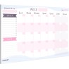 Planner Mensile Scrivania - Planning Mensile da Tavolo A4, Agenda Mensile, 25 Flogi - Monthly Planner - Agenda Appuntamenti - Ca