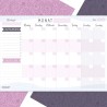 Monatsplaner Block A4 ohne Festes Datum. Terminplaner, Familienplaner mit Monatsziel, To-Do-Liste, Notizen, großem Notizfeld - E