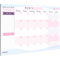 Monthly Planner Pad A4 for Home, Study, Work & Family Plans - Efficient Planner: Organize Your Schedule, Set Goals and Boost Pro